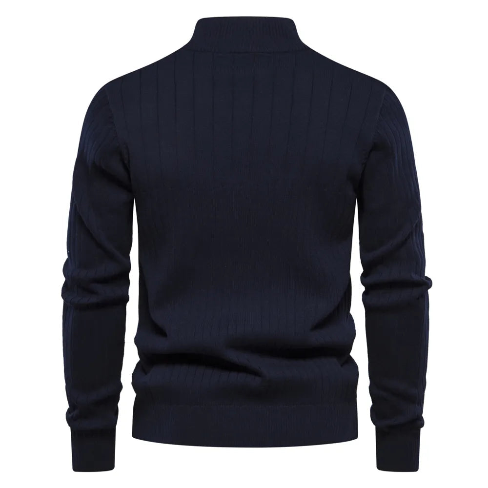 Steven™ Knitted Zip-Up Sweater Comfort
