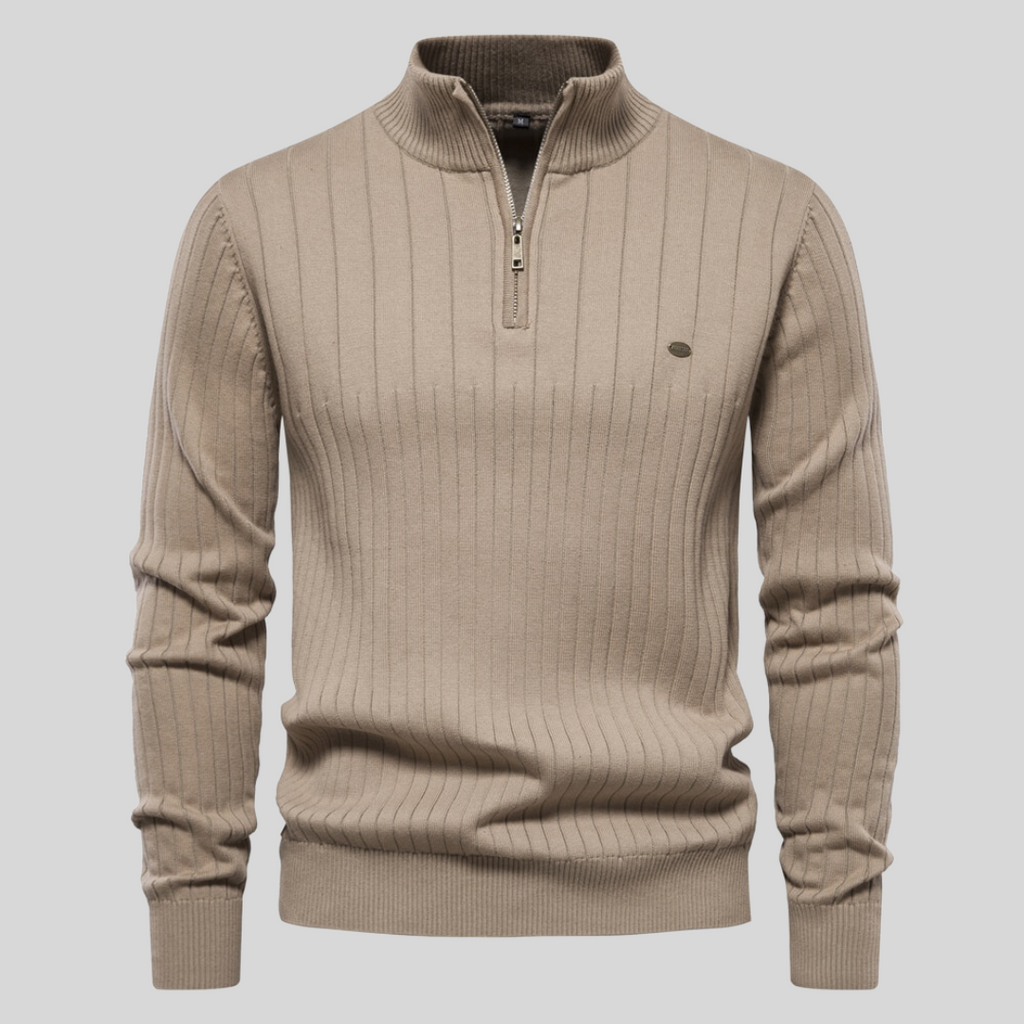 Steven™ Knitted Zip-Up Sweater Comfort