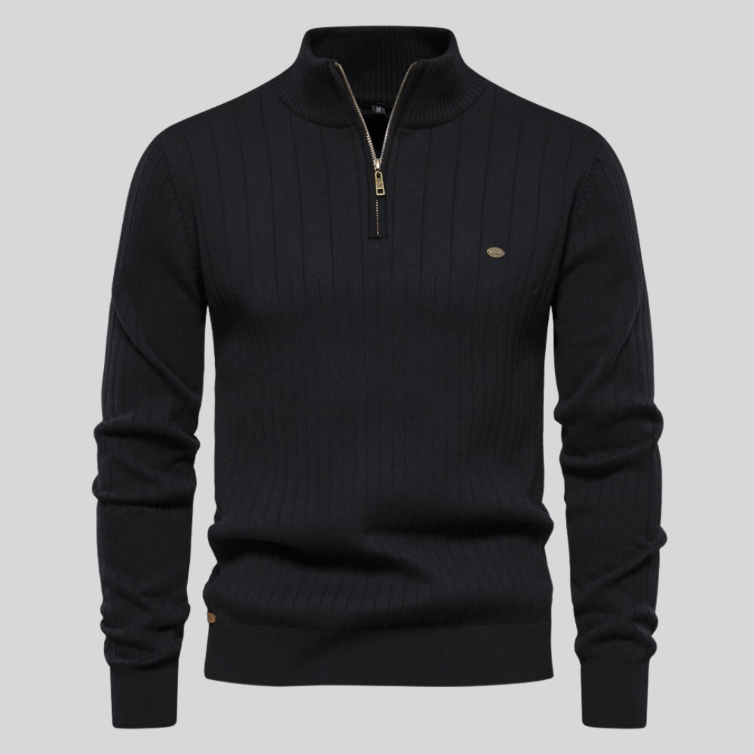 Steven™ Knitted Zip-Up Sweater Comfort