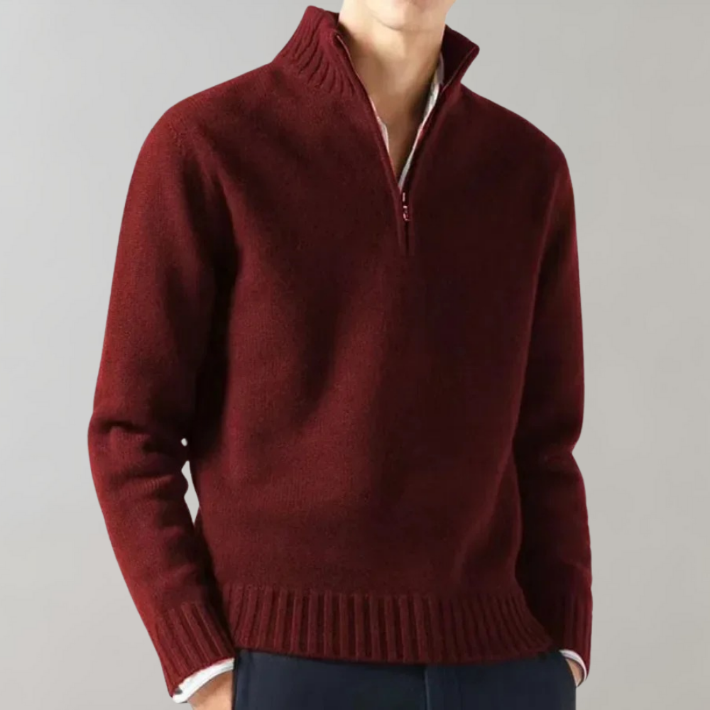 Adam™ Elegant Half Zip Sweater
