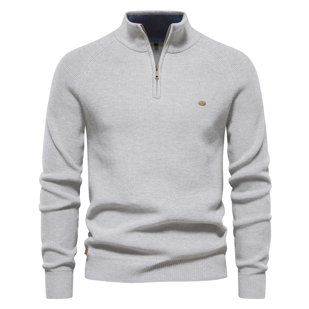 Steven™ Knitted Zip-Up Sweater Comfort