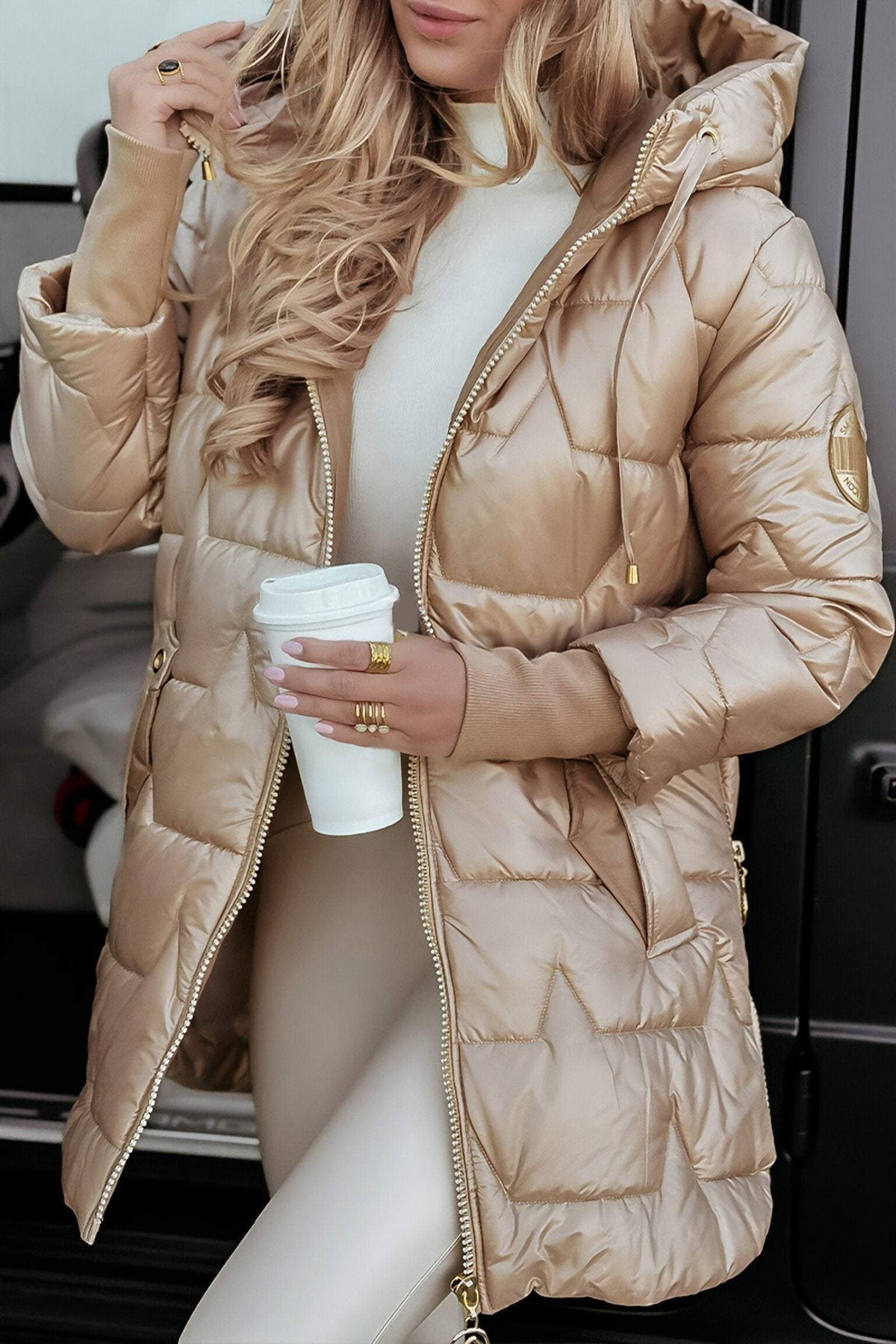 Cotton Blend Regular Fit Fall Jacket for Women | Machine Washable Layering Piece