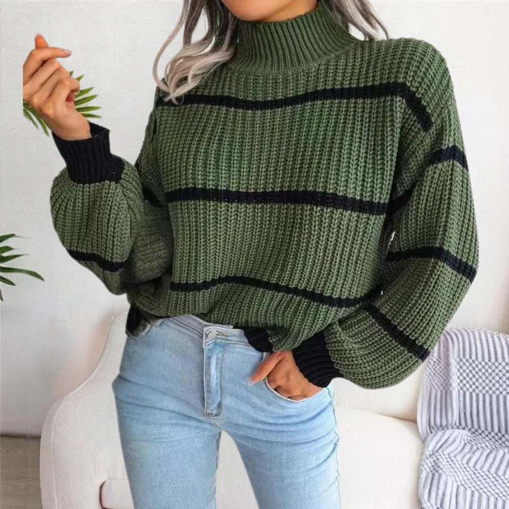 Celine™ Soft High Neck Sweater