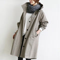Water Repellent Regular Fit Adjustable Trench Coat for Women | Rainwear