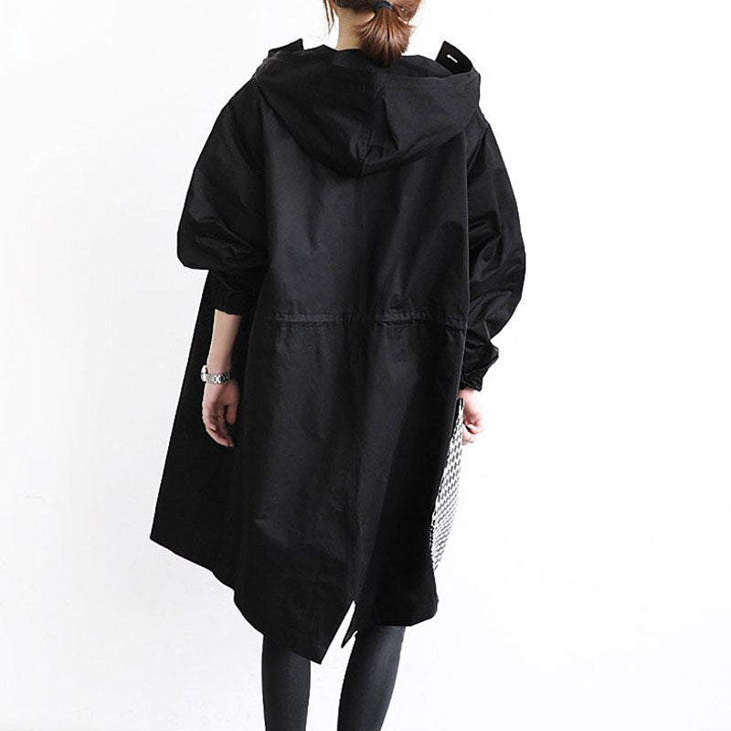 Water Repellent Regular Fit Adjustable Trench Coat for Women | Rainwear