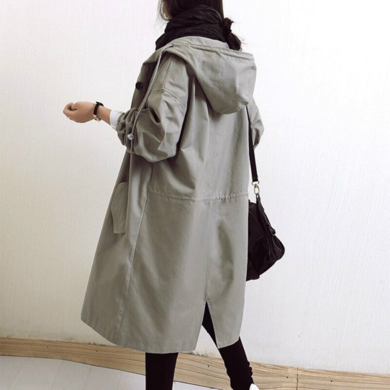 Water Repellent Regular Fit Adjustable Trench Coat for Women | Rainwear