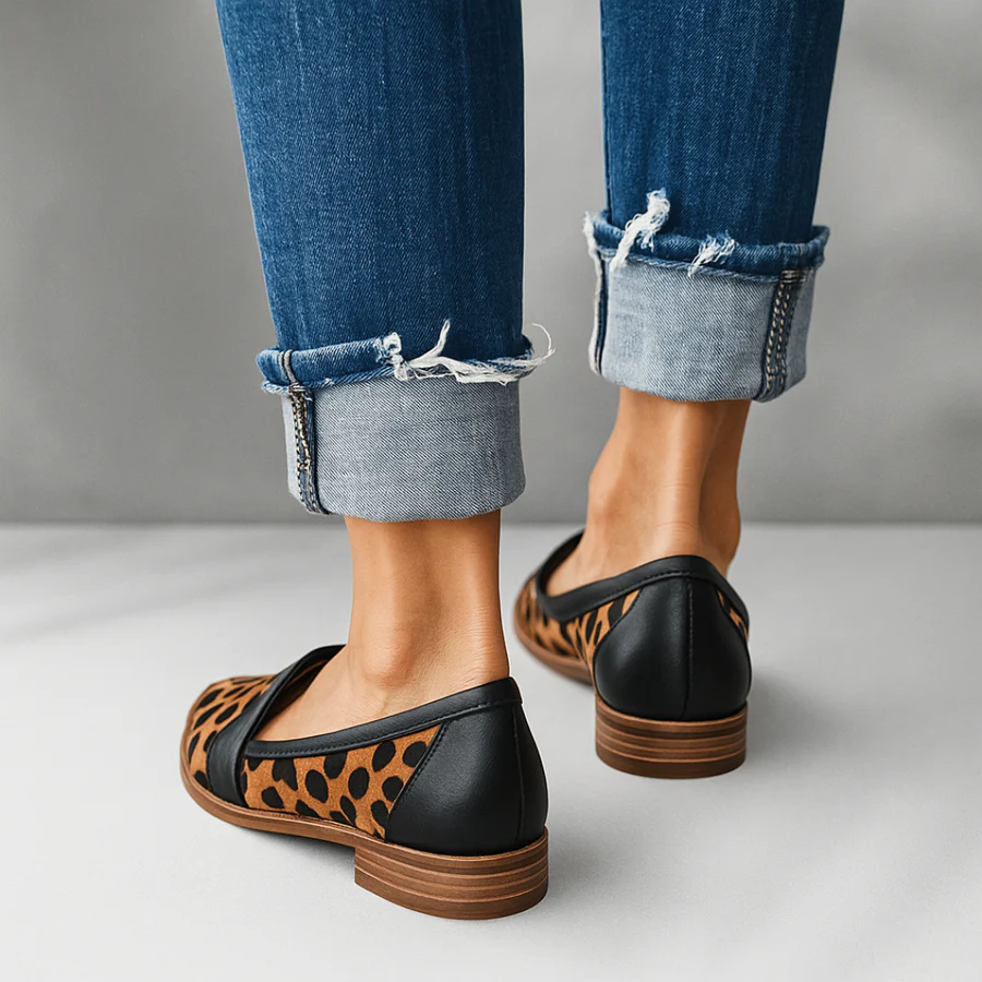 Orthopedic Slip On Loafers with Arch Support and Rubber Sole for Women