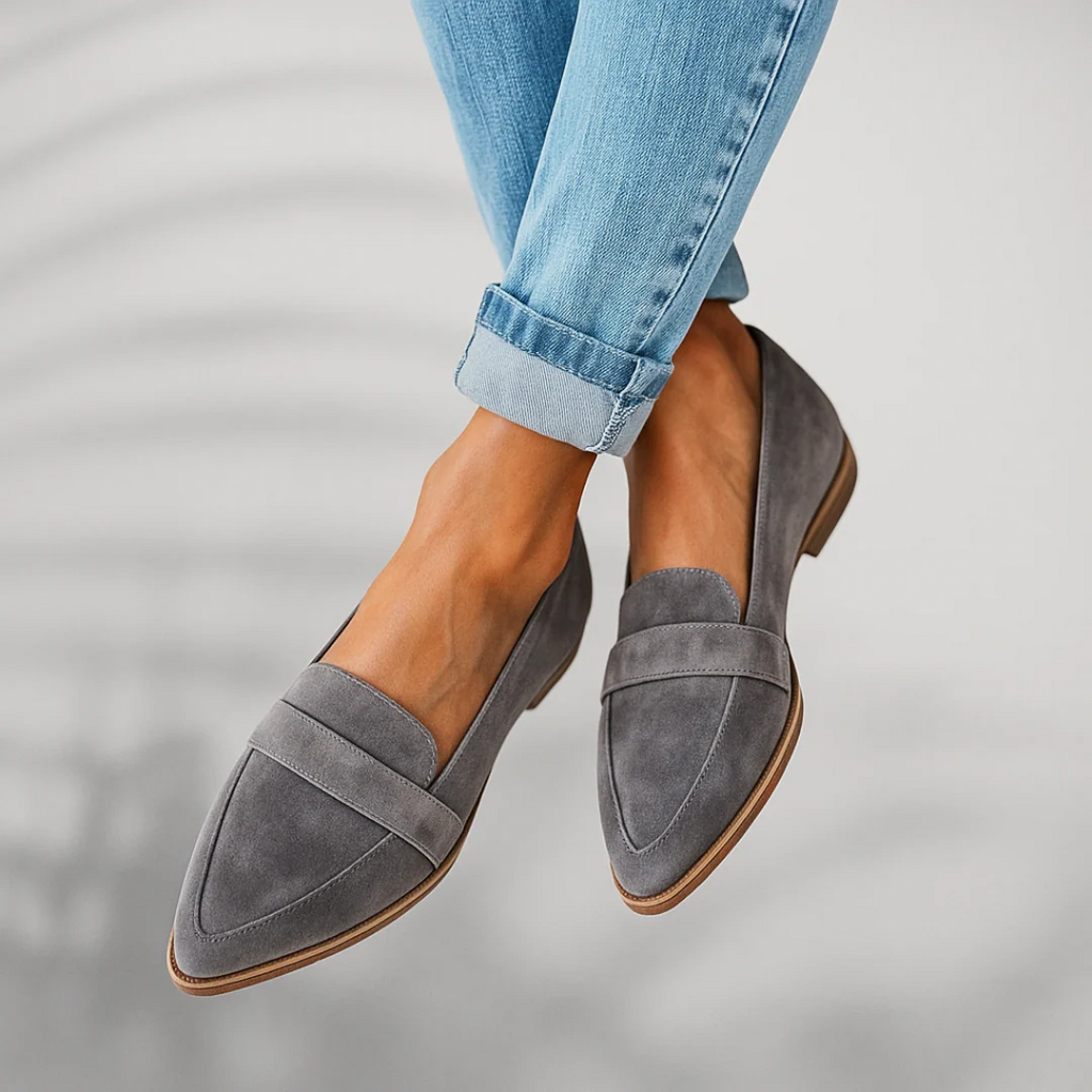 Orthopedic Slip On Loafers with Arch Support and Rubber Sole for Women