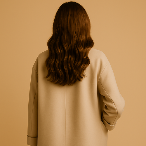 Beige Notched Collar Straight Fit Long Sleeve Zip Front Jacket for Women