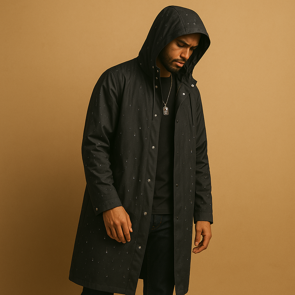 Men's Waterproof Long Raincoat EVA