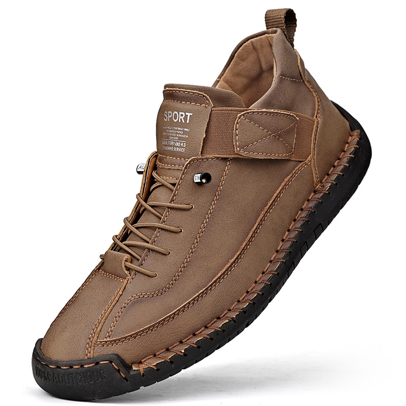 Leather Orthopedic Cushioned Sneakers for Women with Supportive Arch Sole