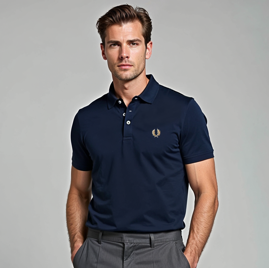 Stretch Breathable Collared Polo Shirt for Men | Office and Casual Wear