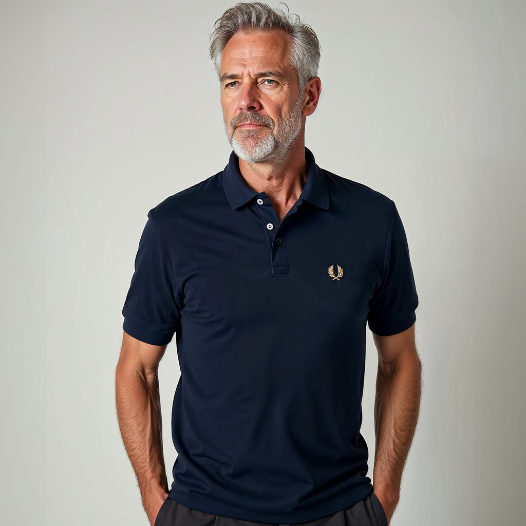 Stretch Breathable Collared Polo Shirt for Men | Office and Casual Wear