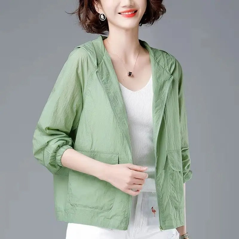 Light Women's Summer Jacket | Hooded Jacket