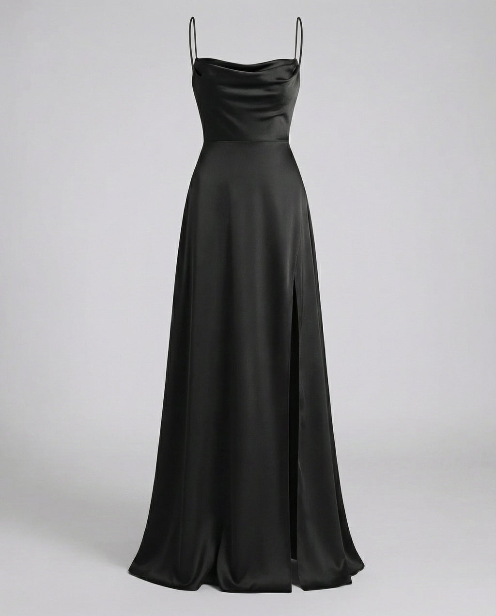 Red Blue Green Pink Brown White Black Maxi Dress for Women with Leg Split