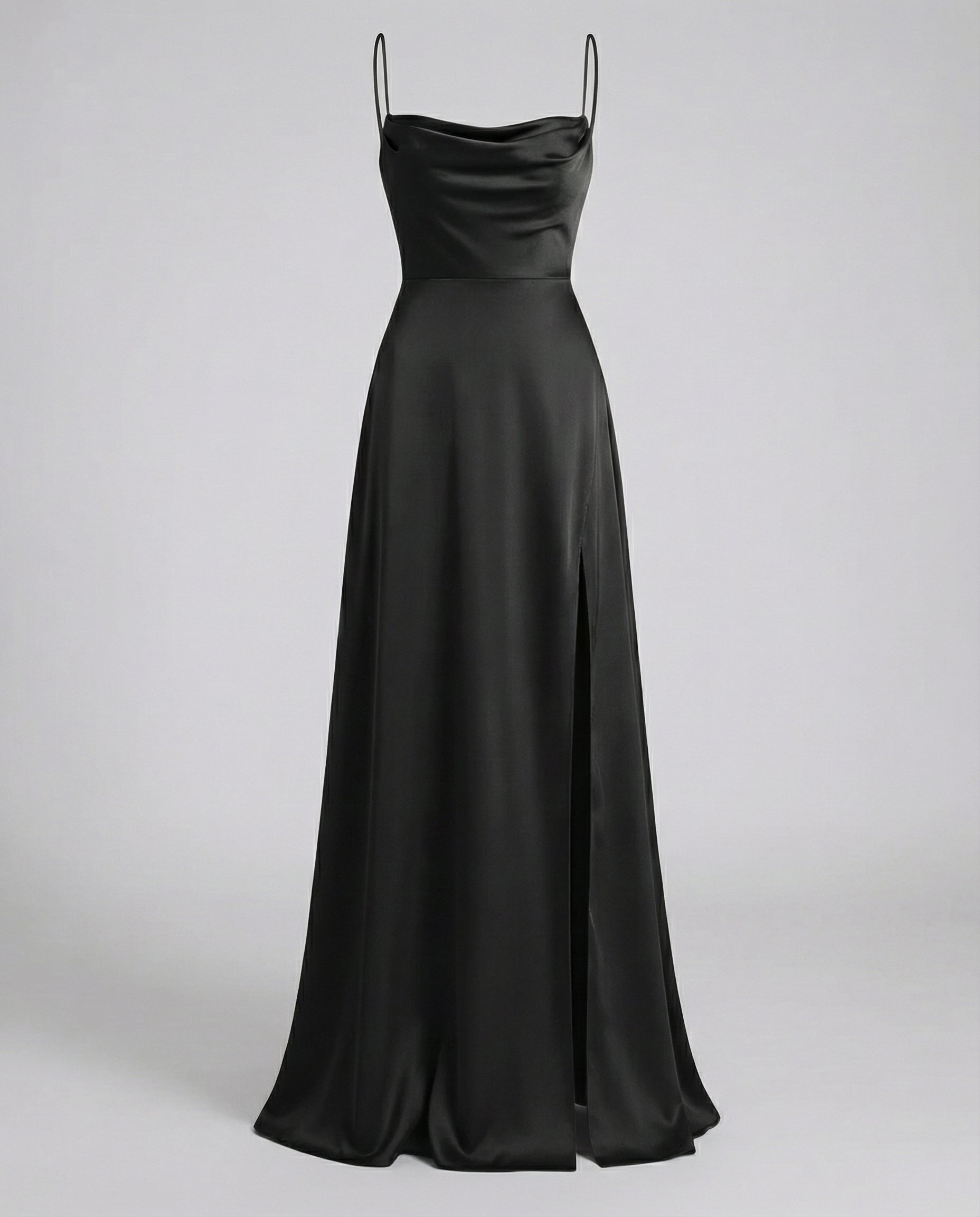 Red Blue Green Pink Brown White Black Maxi Dress for Women with Leg Split