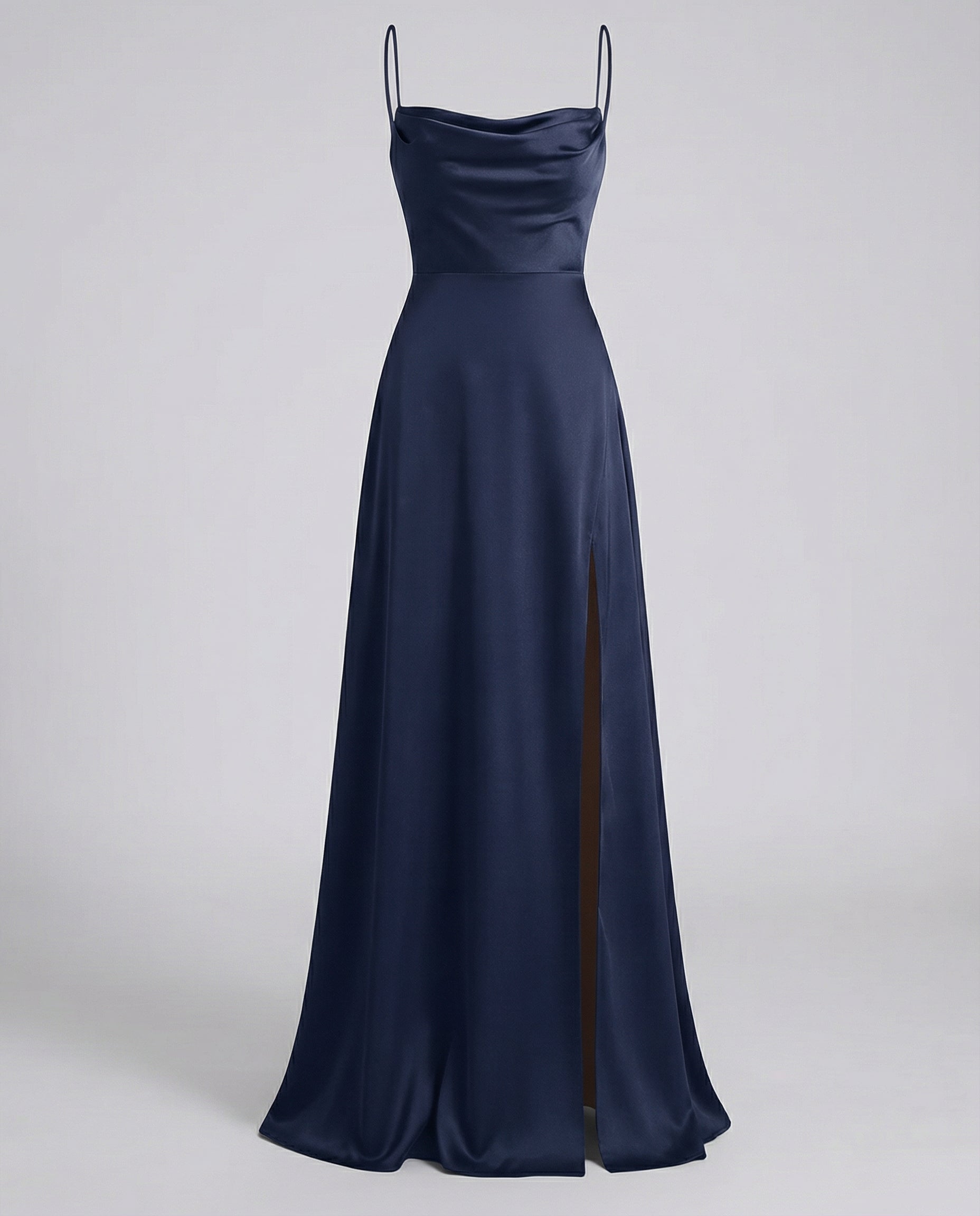 Red Blue Green Pink Brown White Black Maxi Dress for Women with Leg Split