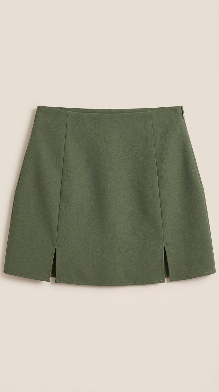 High Waist Mini Skirt for Women with Side Split | Summer Casual