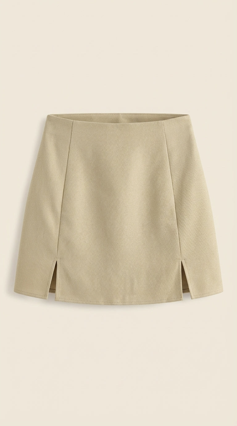 High Waist Mini Skirt for Women with Side Split | Summer Casual