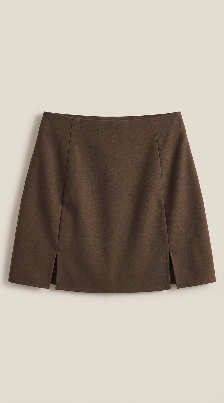 High Waist Mini Skirt for Women with Side Split | Summer Casual