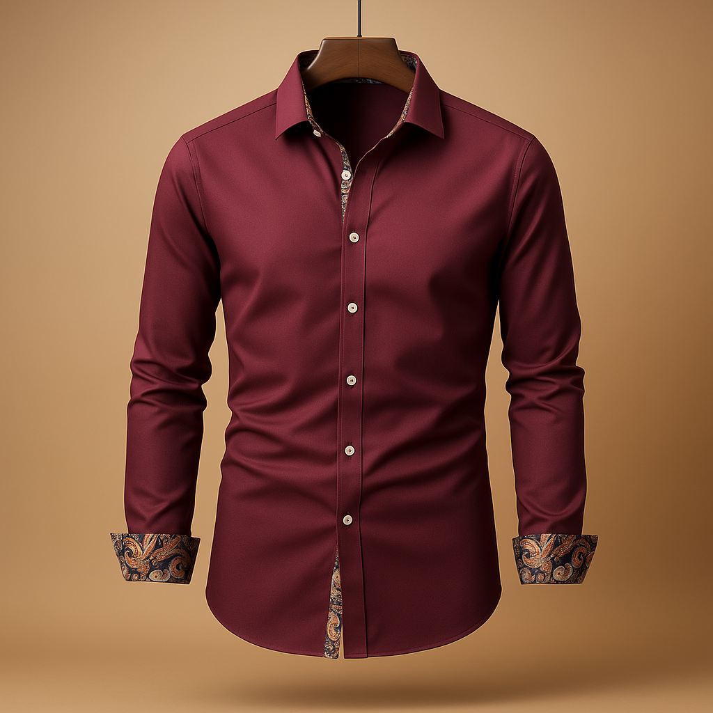 Men's Shirt | Tailored Fit with Long Sleeve Construction