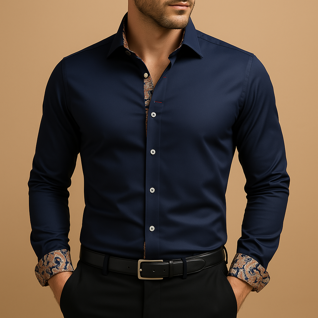 Men's Shirt | Tailored Fit with Long Sleeve Construction