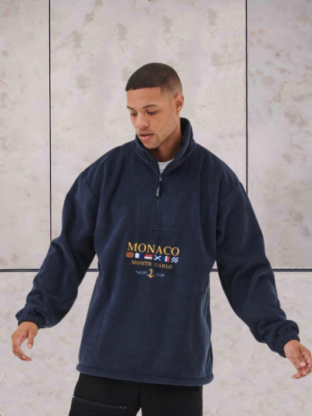Classic™ Men's Fleece Sweater with Zip Collar