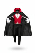 Red Waistcoat Cape and Accessories Vampire Costume for Men | Halloween