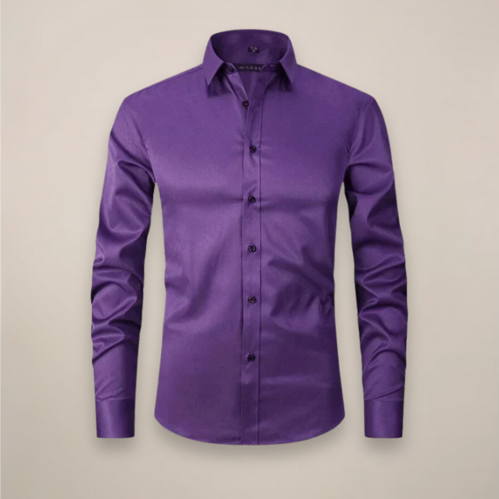 Structured Fit Long Sleeve Shirt for Men | Wrinkle Free