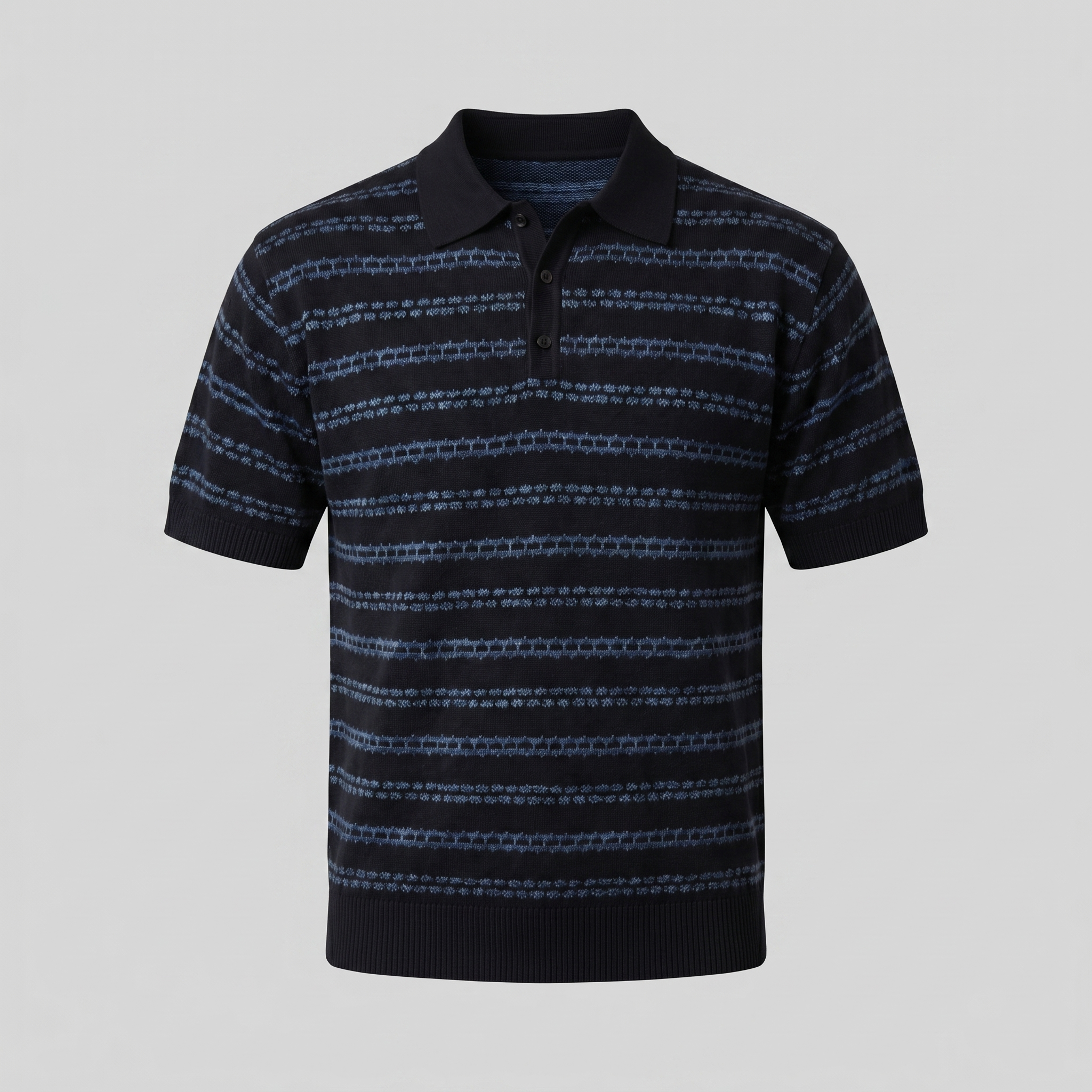 Striped Tailored Fit Polo Shirt for Men