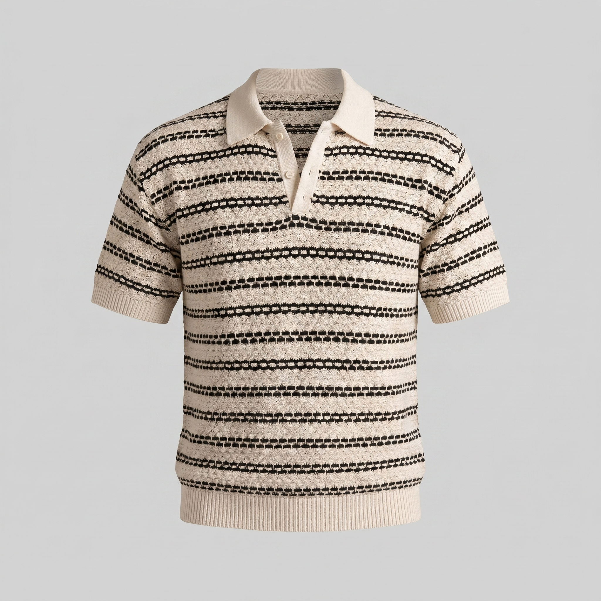 Striped Tailored Fit Polo Shirt for Men