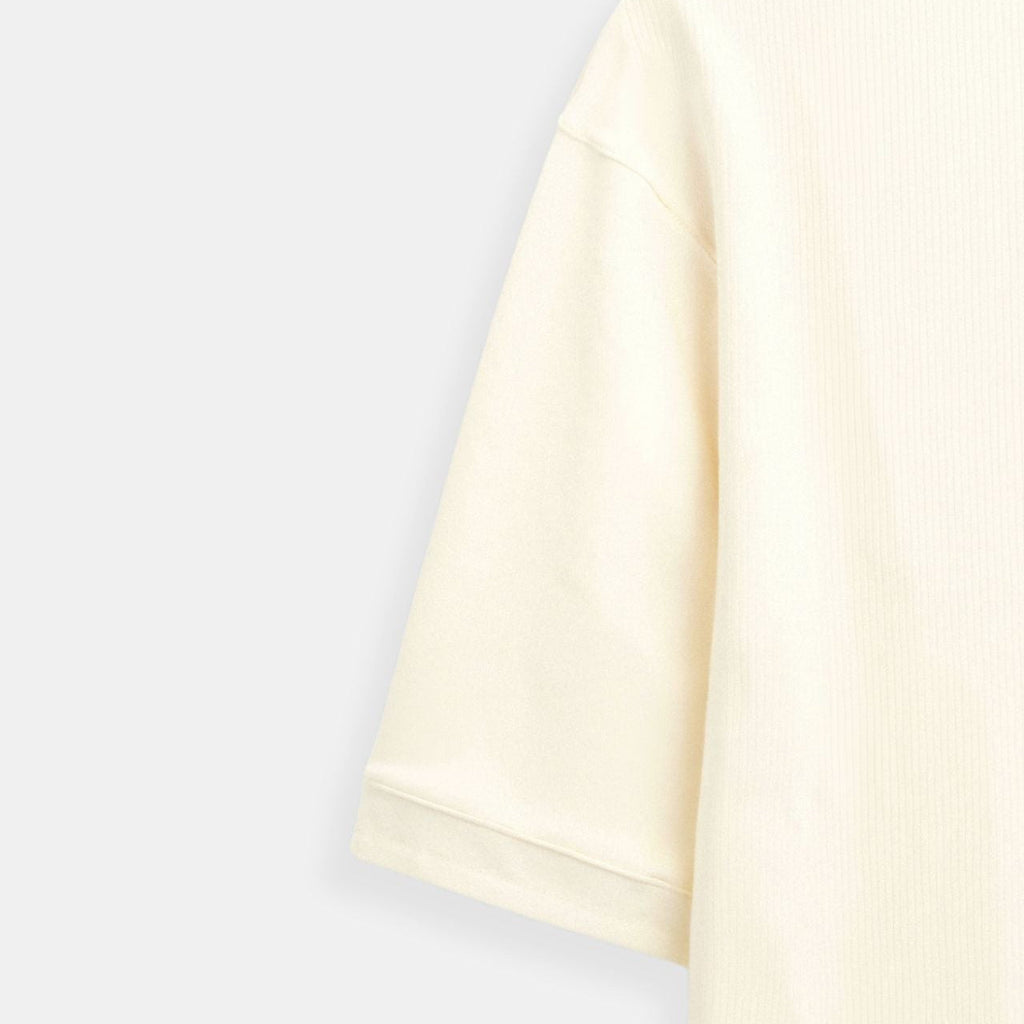 Structured V-Neck Short Sleeve Polo Shirt for Men