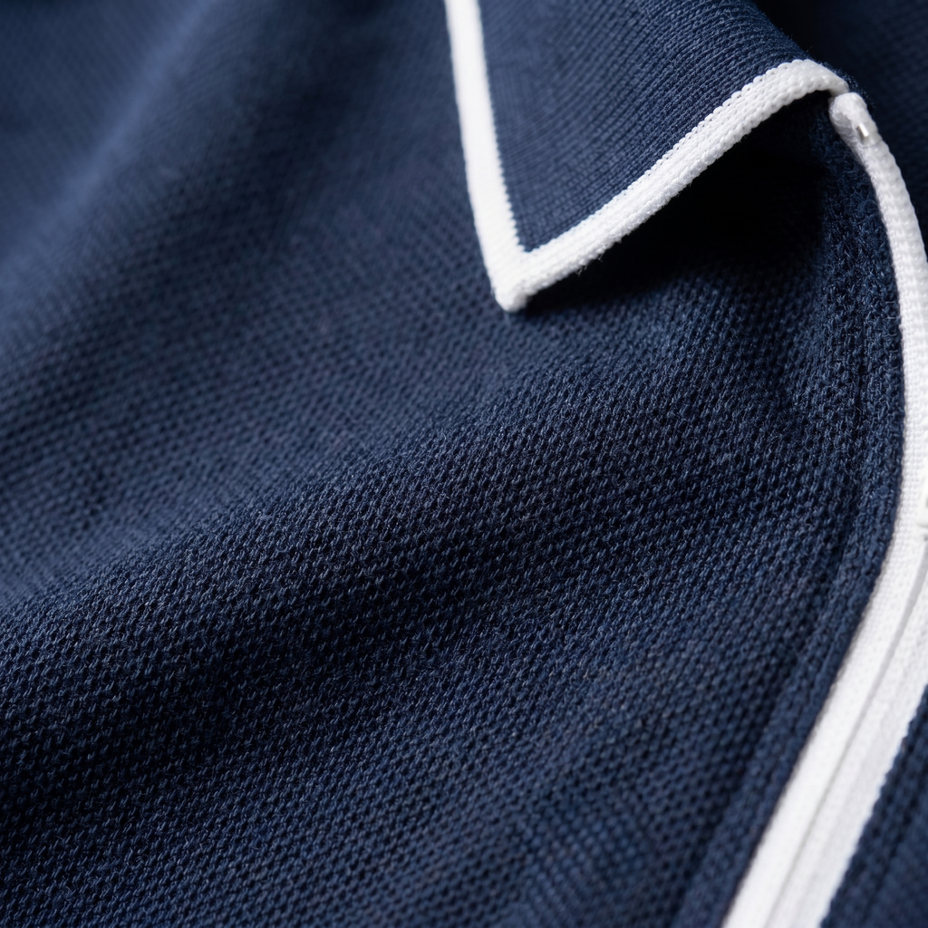 Short Sleeve Zip Polo Shirt for Men | Casual Everyday Fit