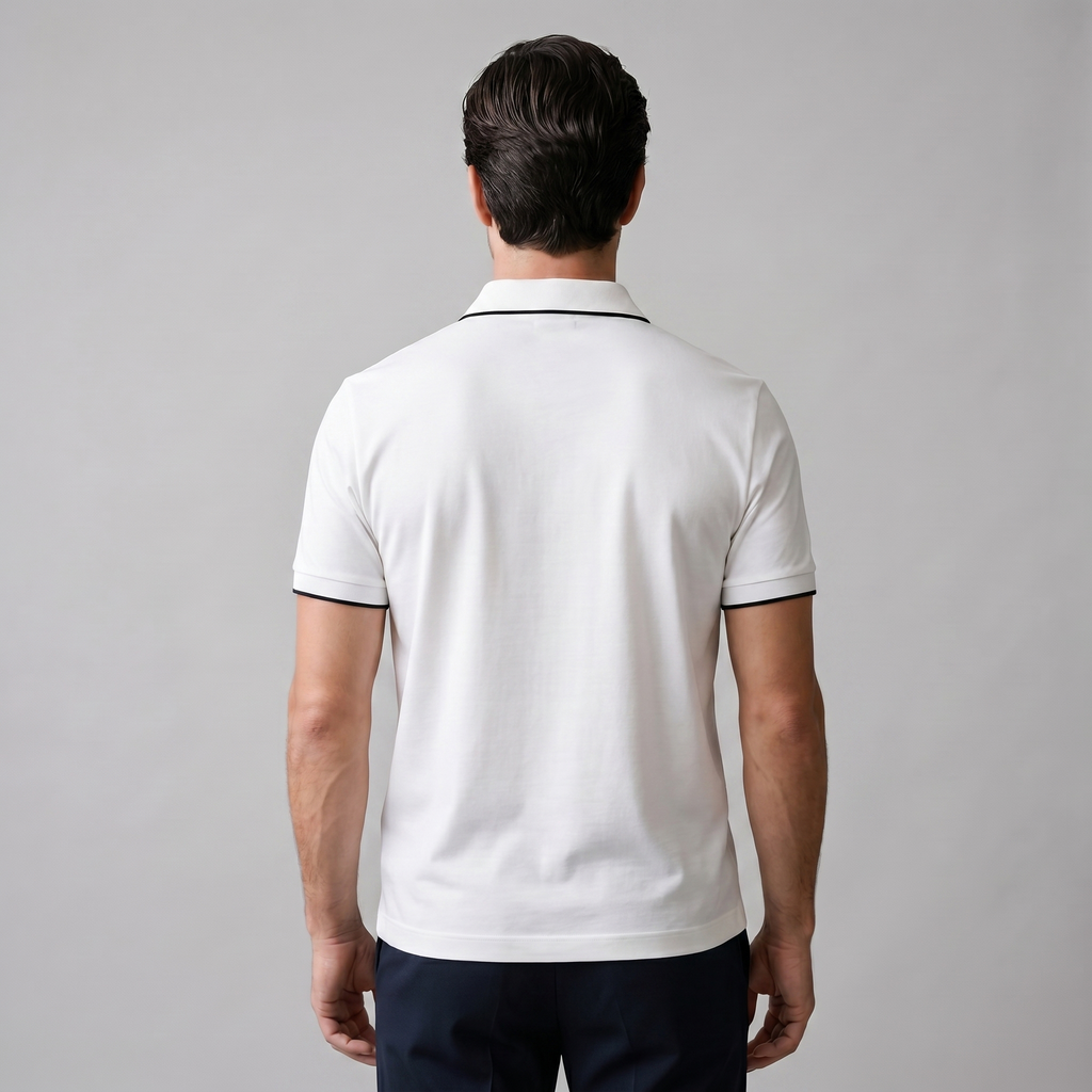 Short Sleeve Zip Polo Shirt for Men | Casual Everyday Fit