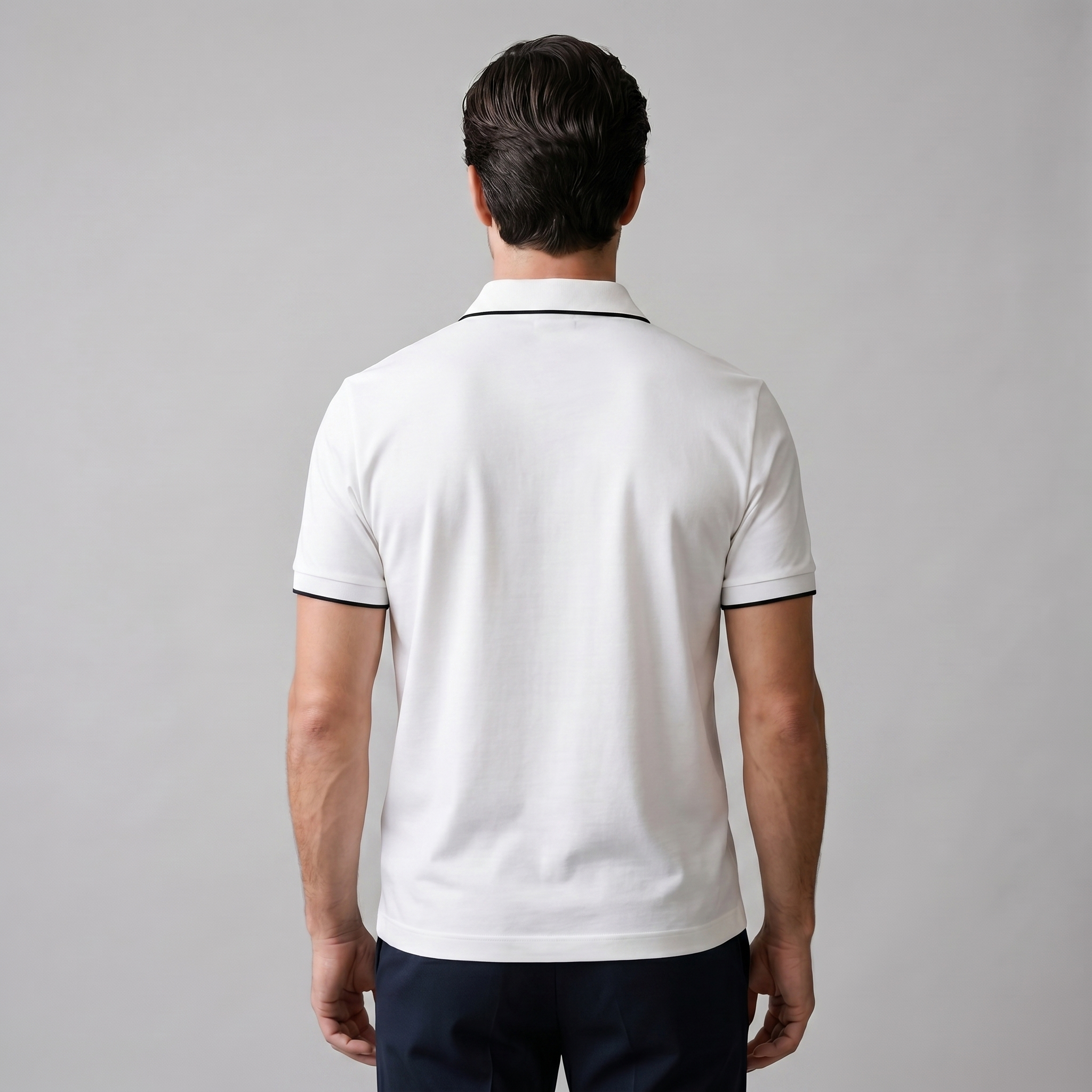 Short Sleeve Zip Polo Shirt for Men | Casual Everyday Fit