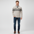 Men's Half-Zip Sweater – Comfortable Casual Pullover in Cotton Blend