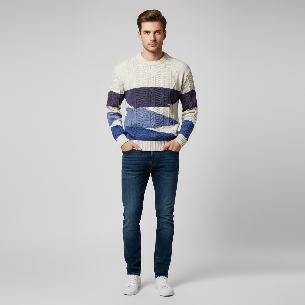 Casual Knitted Sweater for Men – Comfort and Style