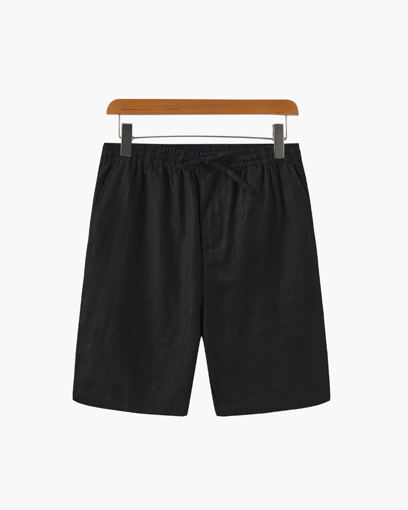 Linen Straight Fit Shorts for Men | Summer Casual