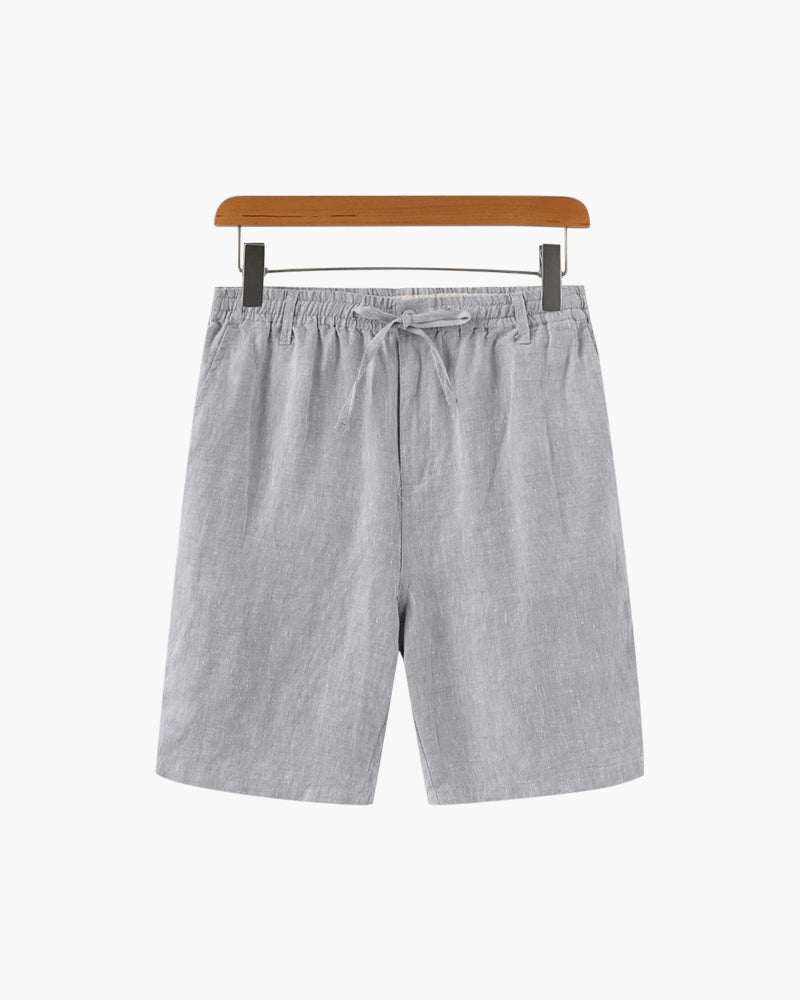Linen Straight Fit Shorts for Men | Summer Casual