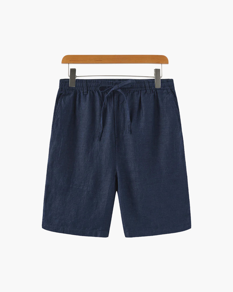 Linen Straight Fit Shorts for Men | Summer Casual