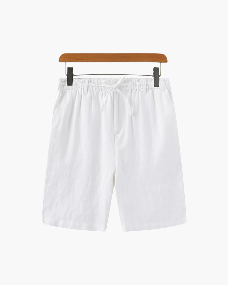 Linen Straight Fit Shorts for Men | Summer Casual