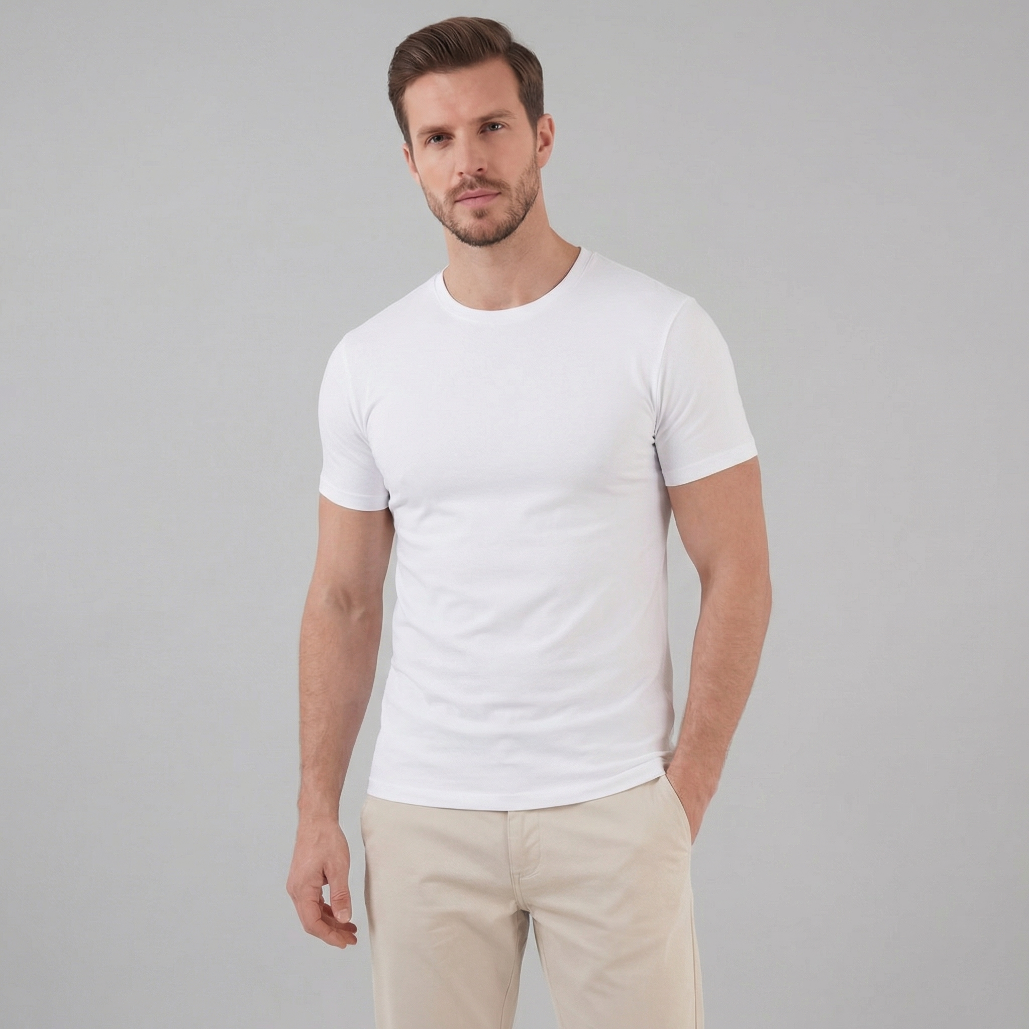 Slim Fit Crew Neck T-Shirt for Men | Everyday Casual