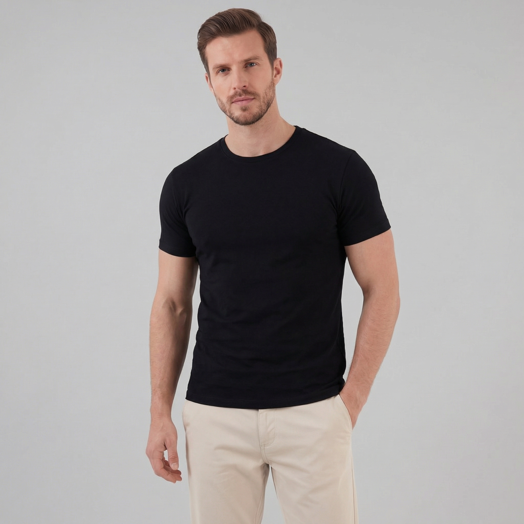 Slim Fit Crew Neck T-Shirt for Men | Everyday Casual