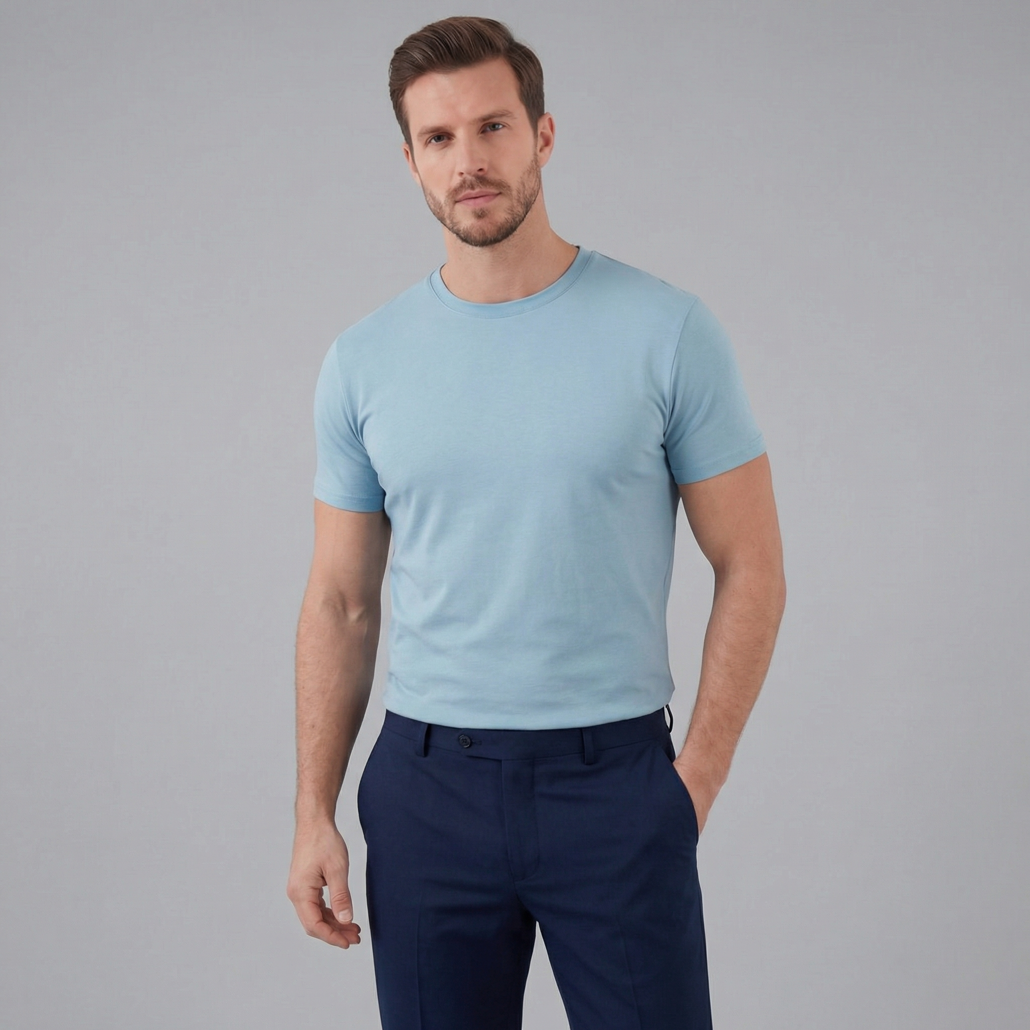 Slim Fit Crew Neck T-Shirt for Men | Everyday Casual