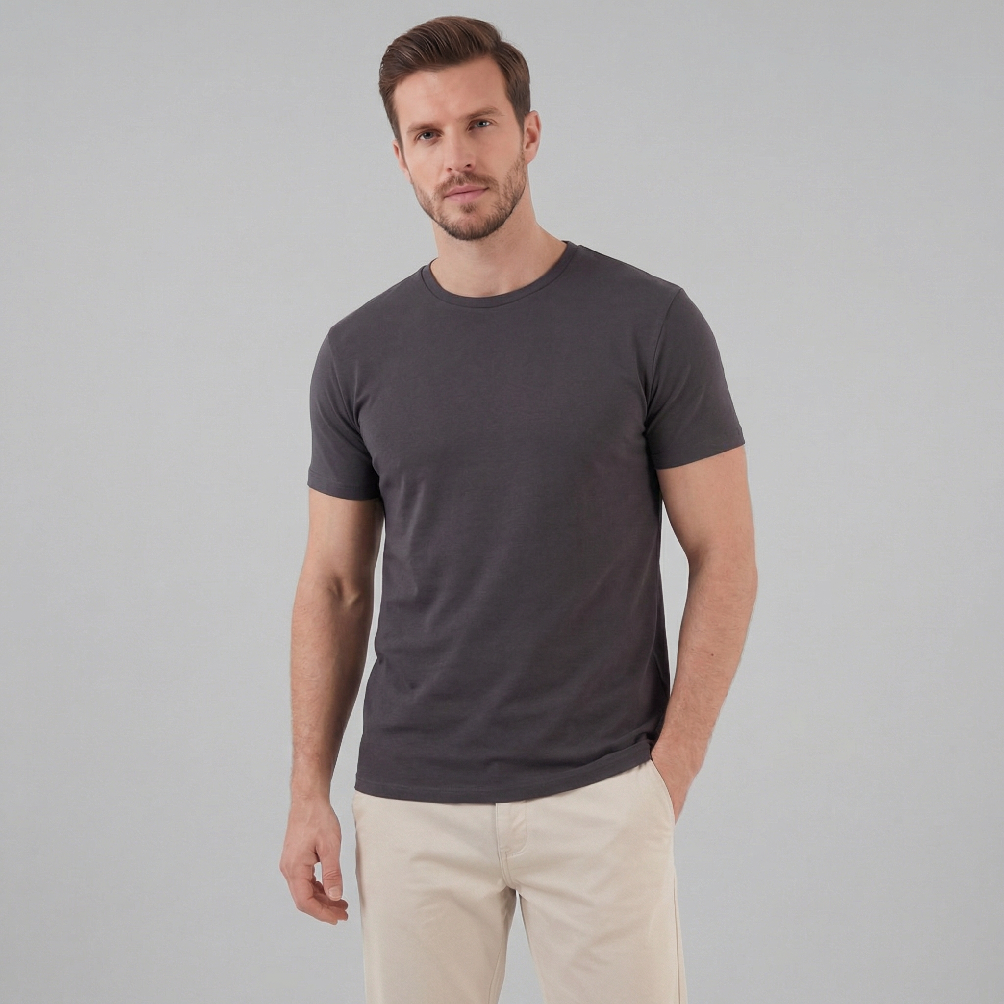 Slim Fit Crew Neck T-Shirt for Men | Everyday Casual