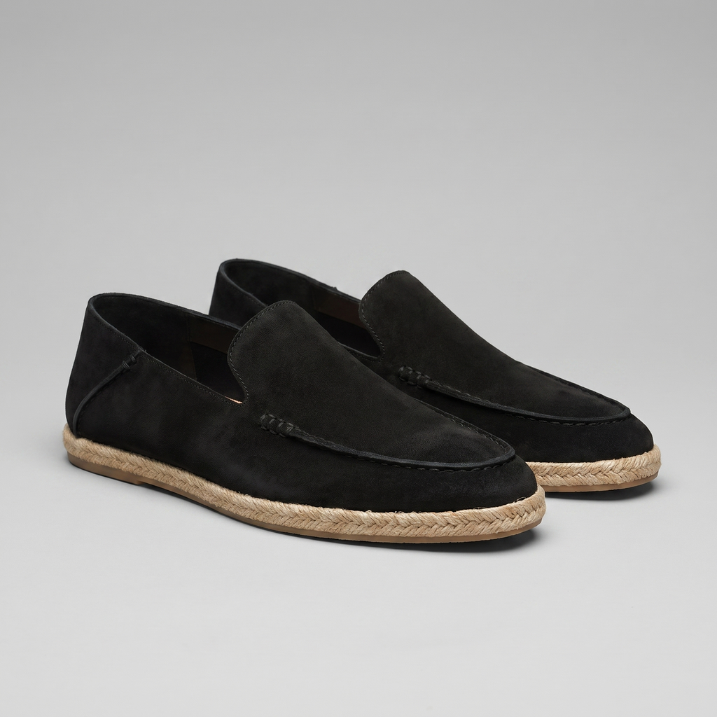 Suede Espadrille Loafers for Men | Summer Casual Slip-On