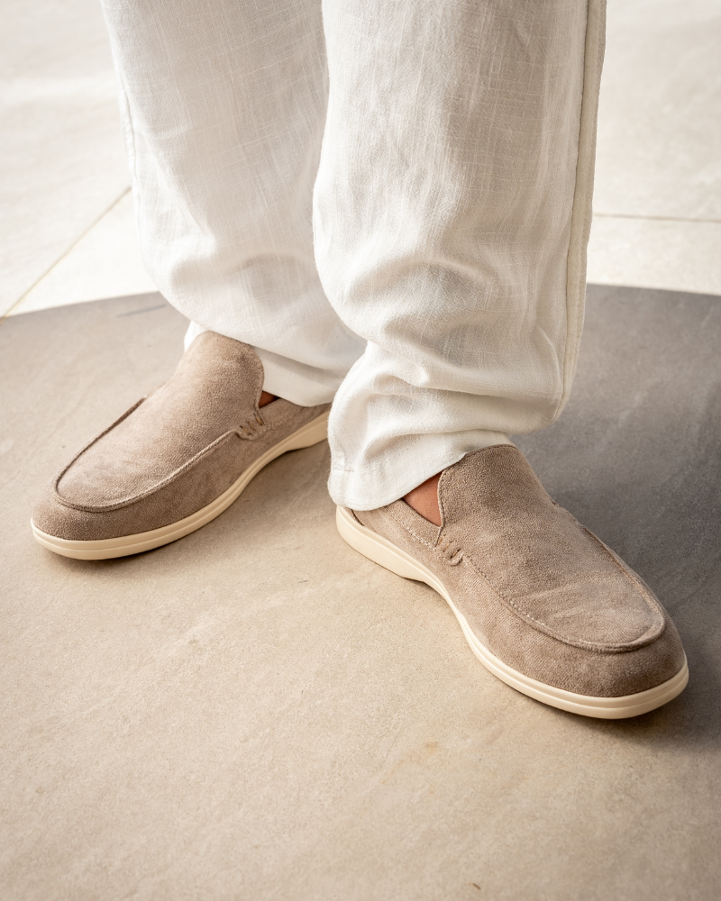 Suede Slip-On Loafers for Men | Classic Fit