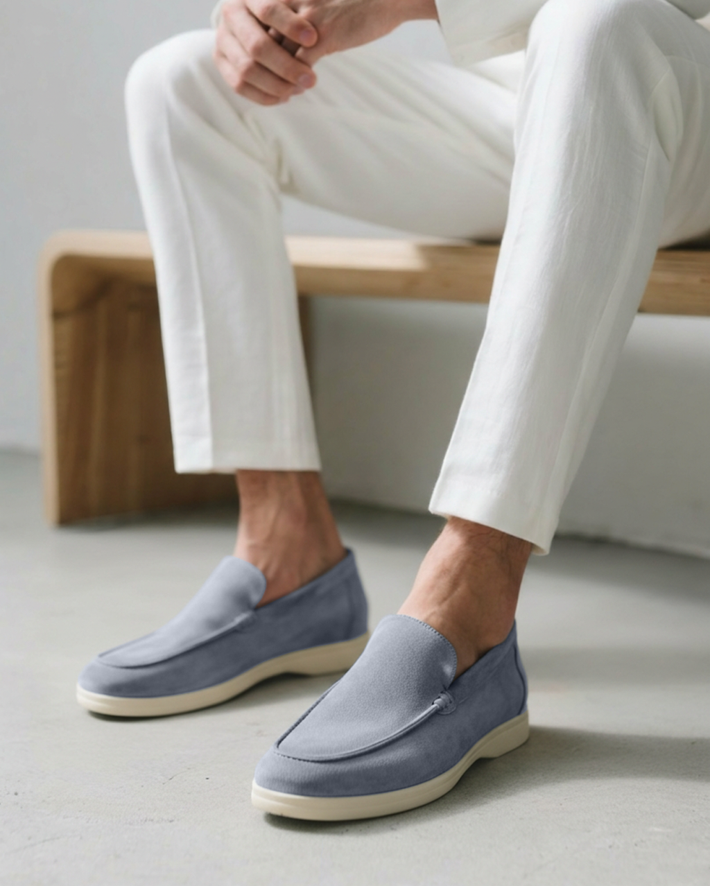 Suede Slip-On Loafers for Men | Classic Fit
