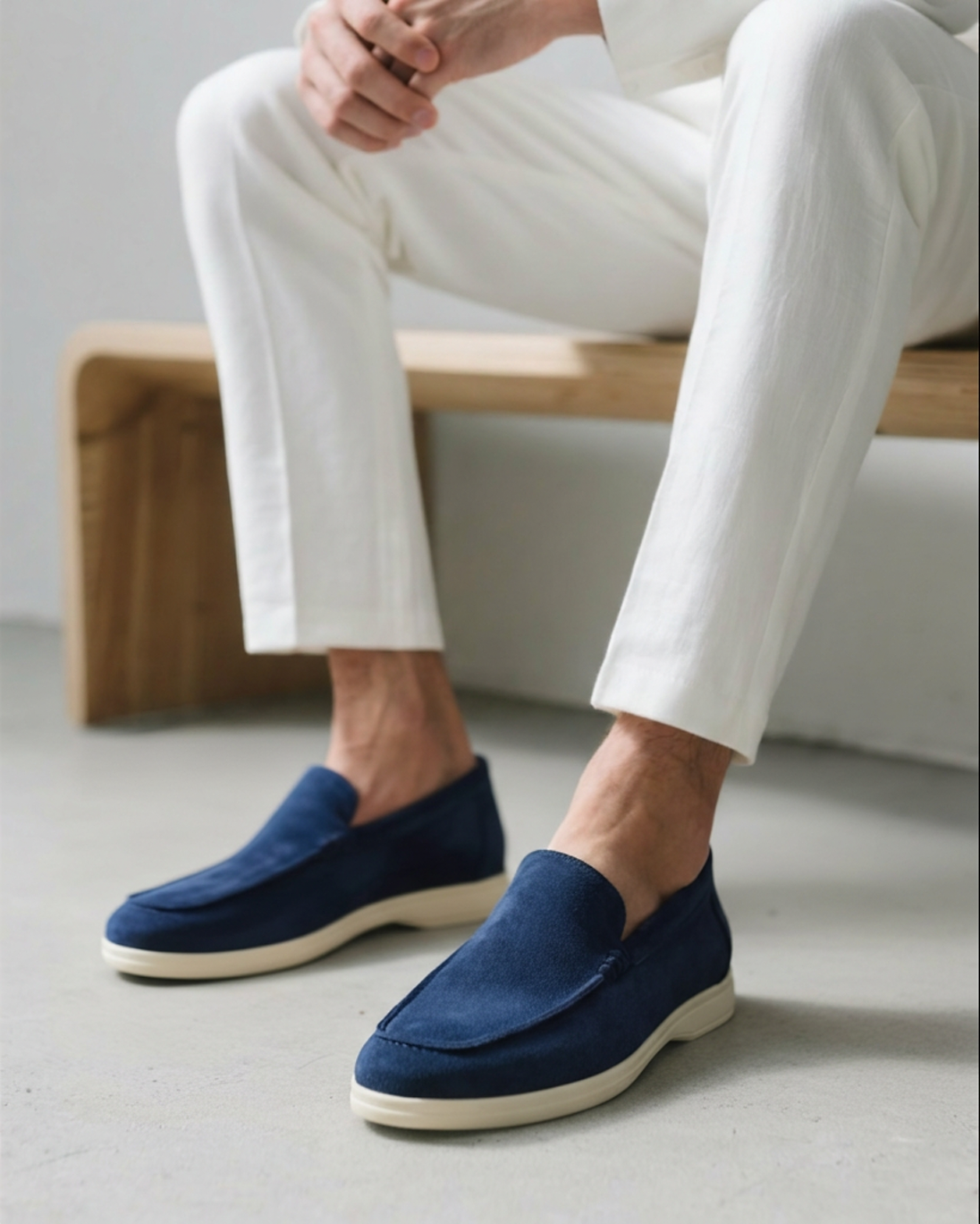 Suede Slip-On Loafers for Men | Classic Fit