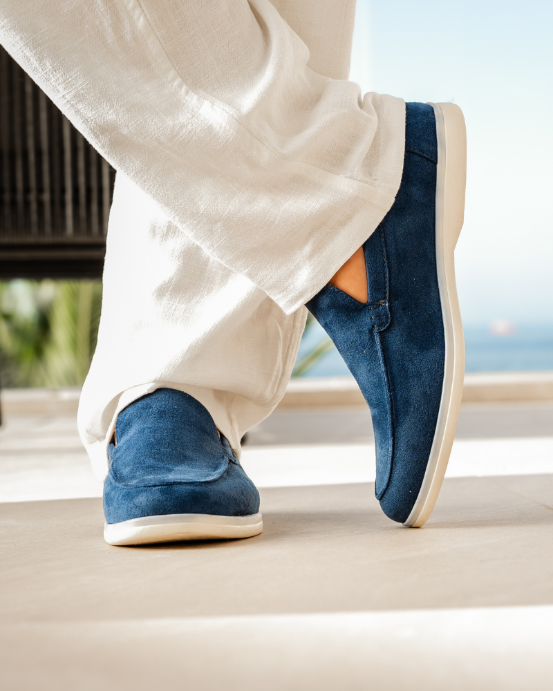 Suede Slip-On Loafers for Men | Classic Fit